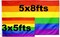 Giant Gay Pride Flag 5x8Fts - Huge Big Large Rainbow Flags Banner